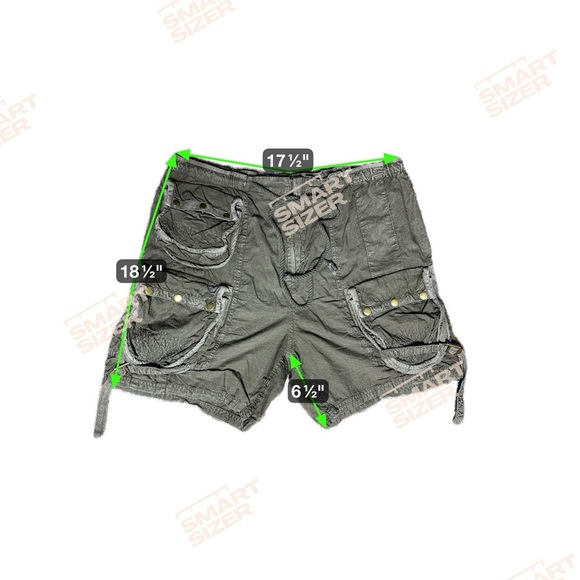 Free People Olive Green Cargo Shorts Size Medium - Picture 2 of 7